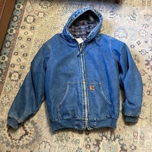 Vintage Carhartt jacket hooded denim asap rocky